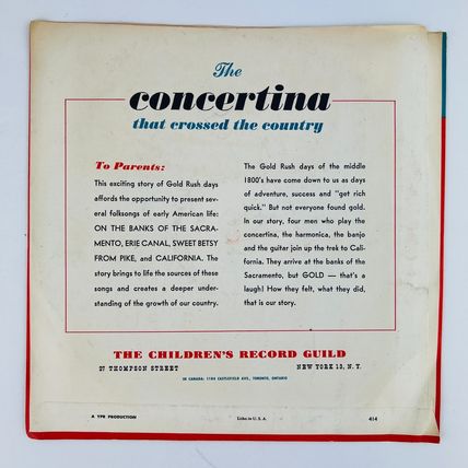 Norman Rose The Concertina That Crossed The Country 78RPM 10" Vinyl Record CR 78