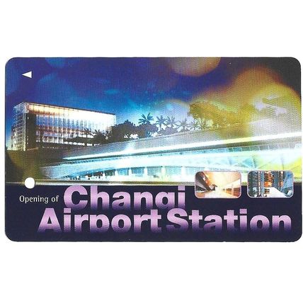 Opening Of Changi Airport Station S'pore SMRT Train Card