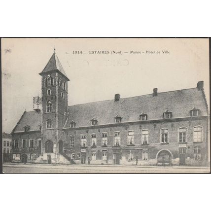 Mairie - Hôtel de Ville, Estaires, c.1905-10 - Ghéquière CPA
