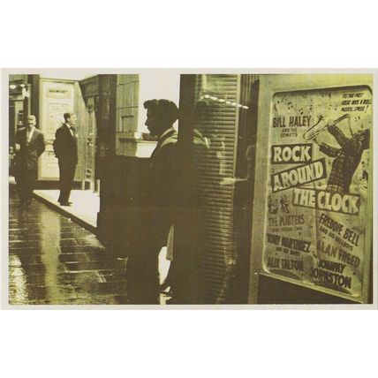 Postcard Gaumont Cinema c1956 Rock Around the Clock Bill Haley Comets Nostalgia
