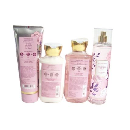 Bath & Body Works Champagne Toast Lotion, Gel, Mist, Shea Cream & Bath Fizzy