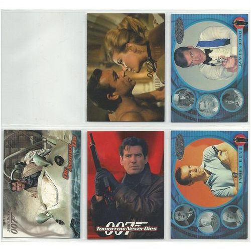 JAMES BOND ' FIVE PROMO cards ( various series )