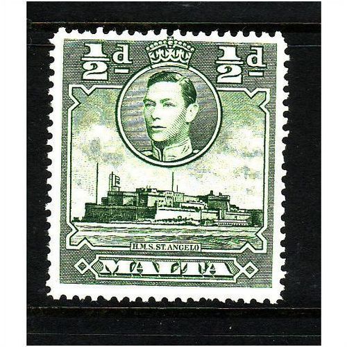 MALTA 1938 SG 218 1/2d GREEN U/M MINT#1