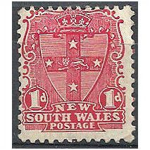 New South Wales 1899 SG299 1d Carmine Die II Mounted Mint .. .