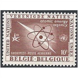 Mi 1115: 10 Fr. red-brown World Exhibition: Atomic Energy Agency.