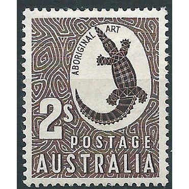 Australia 1948 SG224 2/- Chocolate Mounted Mint ....