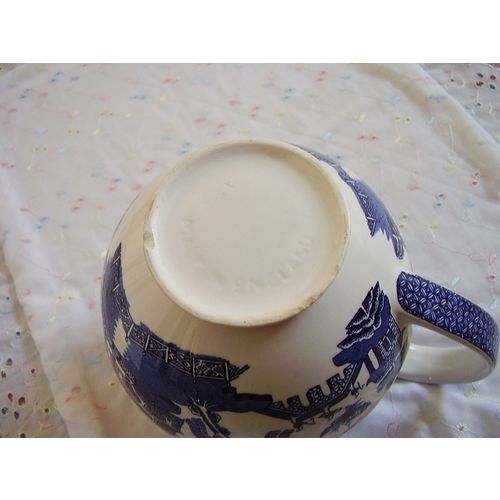 Staffordshire England porcelain blue and white big jug,Willow