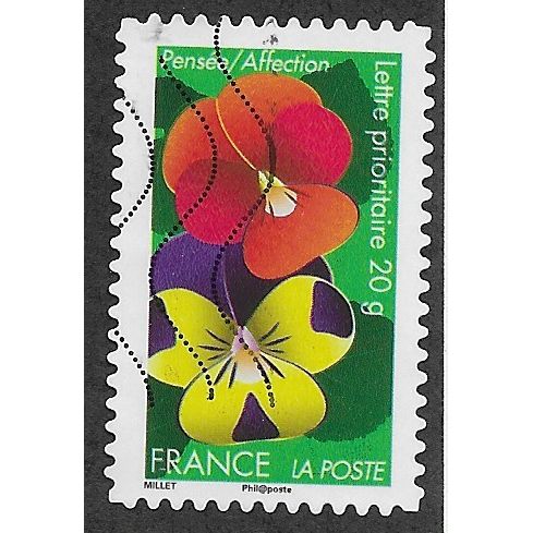 FRA 2012 (60c)(S/A) 'FLOWERS - PANSY ' FINE USED (EBID56-735)