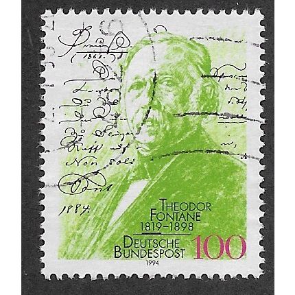 GER 1995 100pf 'THEODOR FONTANE' FINE USED (EBID60-512)