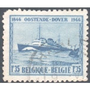 Belgium 1946 - SG1174a - 1f.35 blue - Marie Henrietta (paddle steamer) - used 3
