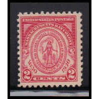 682 2c Massachusetts Just Clears MNH O1817