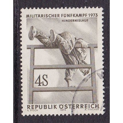 AUSTRIA 1973 25th ANNIV INTERNATIONAL MILITARY SPORTS COUNCIL USED SG1663 #1