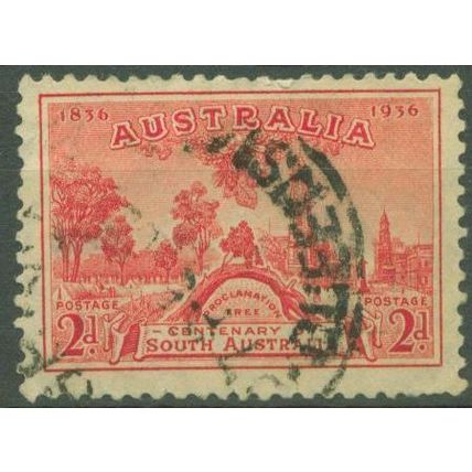 AUSTRALIA - 1936 Centenary of South Australia - 2d carmine - Fine Used