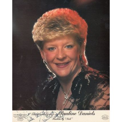 Pauline Daniels 1970s Ladies Liverpool Comedian Management Hand Signed Photo