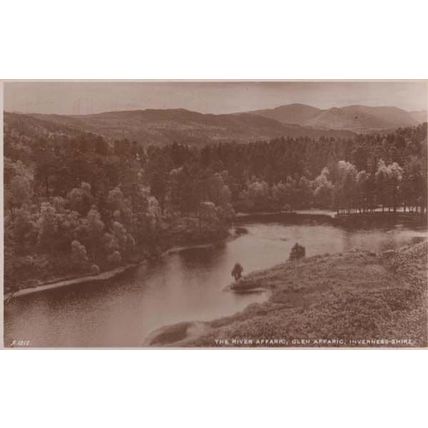 River Affaric Glen Skye Scotland Scottish Vintage Postcard