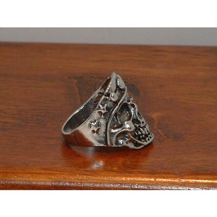New Men’s Skull & Helmet Stainless Steel Ring (10)
