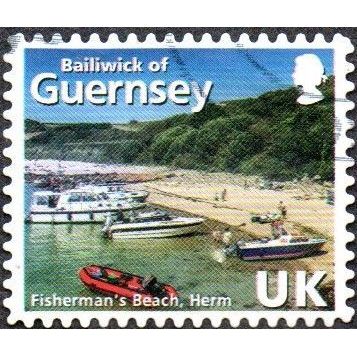 Guernsey 2014. UK Rate. Fisherman's Beach, Herm. Fine Used Off Paper