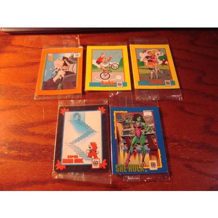 1991 Impel, 5-Sealed Packs, Safe Kids Campaign, MARIO/ARCHIE/SHE-HULK ++