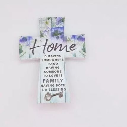 Home Freestanding Cross with Sentimental Verse Gift Home Decor Christianity 7 CM