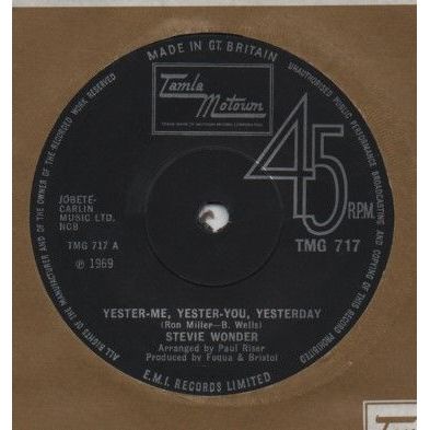 Stevie Wonder - Yester me, Yester you, Yesterday 1969 7" single record TMG717