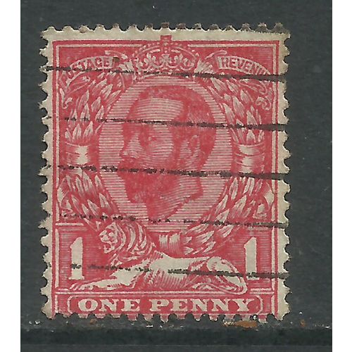 GB 1911 - 12 KGV 1d Carmine Die B Wmk 49 ( E21 )