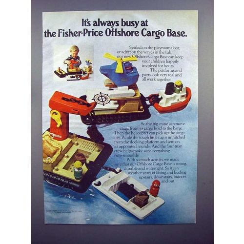 1979 Fisher-Price Offshore Cargo Base Toy Ad!