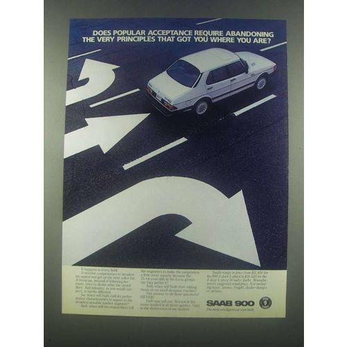 1985 Saab 900 Car Ad - Does Popular Acceptance