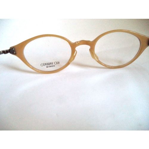 New Kio Yamato Cateye Eyeglasses Frames Honey Horn Rim 45-21 Japan Glasses Women