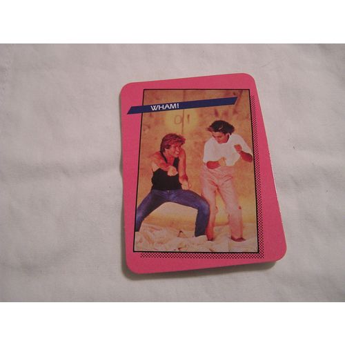Wham! 1985 A.G.I. Rock Star Concert Cards NO. 9