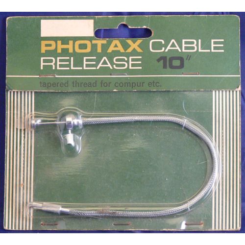 Photax 10 Inch 25cm Locking Cable Release Mint on Card