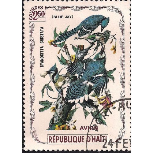 HAITI, BIRDS, Blue Jay, 1975, 2.50 Gourdes