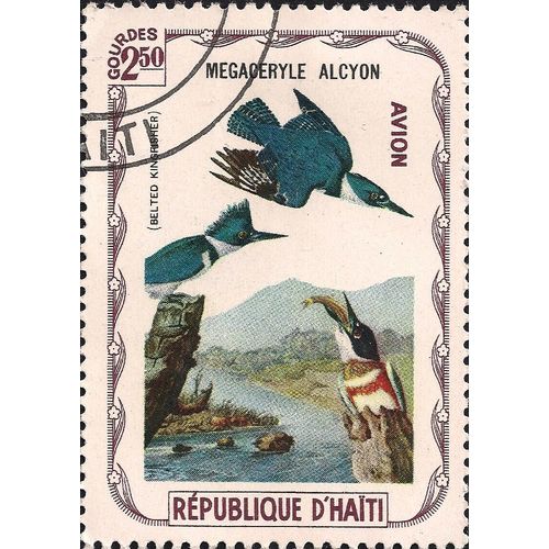 HAITI, BIRDS, Belted Kingfisher, 1975, 2.50 Gourdes