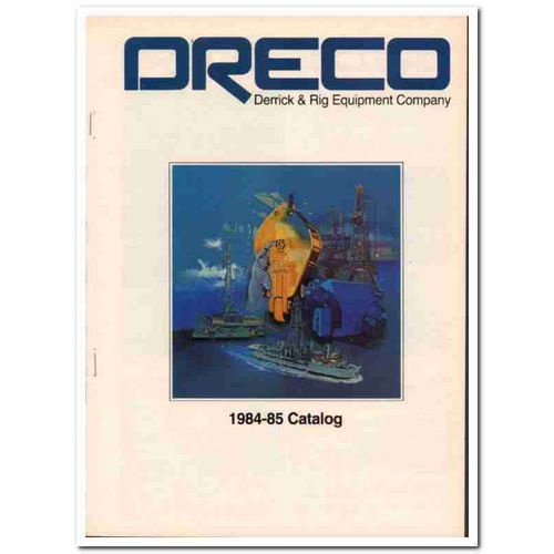 Derrick Rig Equipment Company 1983 Vintage Catalog Oil Dreco Offshore