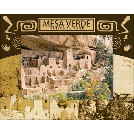 Mesa Verde National Park Laser Engraved Wood Picture Frame (4 x 6)