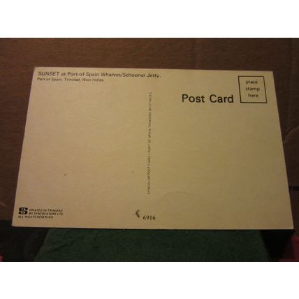 PORT-OF-SPAIN, TRINIDAD, BRITISH WEST INDIES, unused postcard. =
