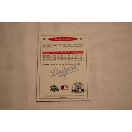 Braulio Castillo 1991 Classic Best NO. 307