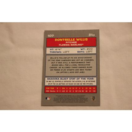 Dontrelle Willis 2005 Bazooka MINI NO. 107