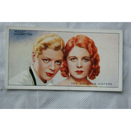 1935 Wills Radio Celebrities 2nd series No. 49 The Houston Sisters