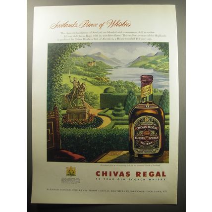 1954 Chivas Regal Scotch Advertisement