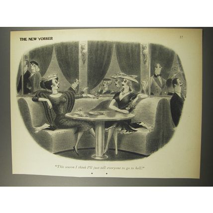1956 Cartoon by Richard Taylor - This season I think I'll just tell everyone
