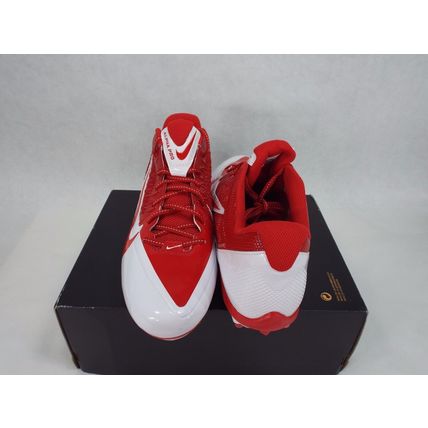 New Mens 13.5 NIKE Alpha Pro TD Ohio State Red White Cleats Shoes$105 579545-160