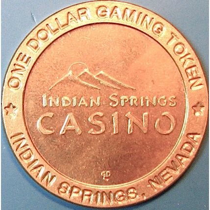 Indian Springs. $1 Casino Token. Indian Springs, NV. J81.