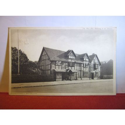 STRATFORD UPON-AVON used postcard Shakespeare's birthplace 1929 pm =
