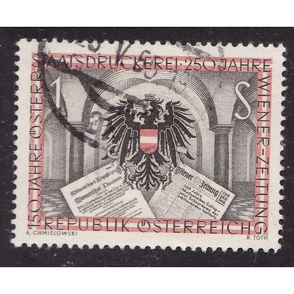 Austria 1954 State Printing Works SG 1268 Fine Used VGC