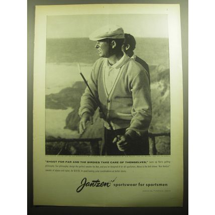 1958 Jantzen Sportswear Advertisement - Ken Venturi - Shoot for par