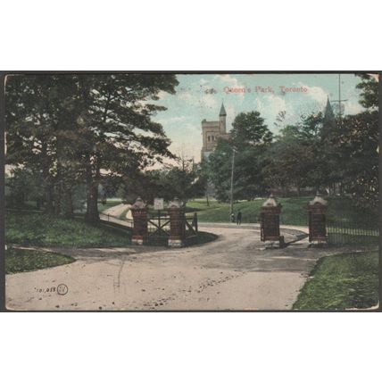 Queen's Park, Toronto, Ontario, 1907 - Valentine's Postcard