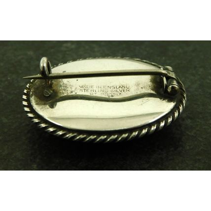 Vintage Cunard RMS Scythia Sterling Silver Butterfly Wing Back Brooch Pin Badge