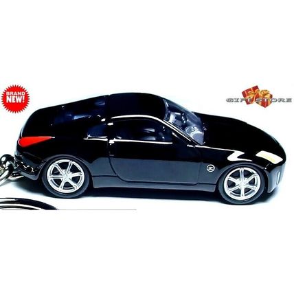 VERY RARE KEYCHAIN BLACK NISSAN 350Z Z FAIRLADY GREAT GIFT or DESK DISPLAY