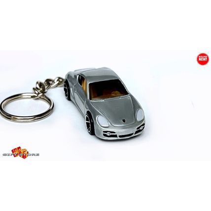 VERY RARE KEYCHAIN SILVER PORSCHE CAYMAN S CUSTOM Ltd EDITION GREAT GIFT