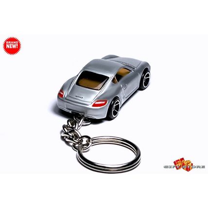 VERY RARE KEYCHAIN SILVER PORSCHE CAYMAN S CUSTOM Ltd EDITION GREAT GIFT